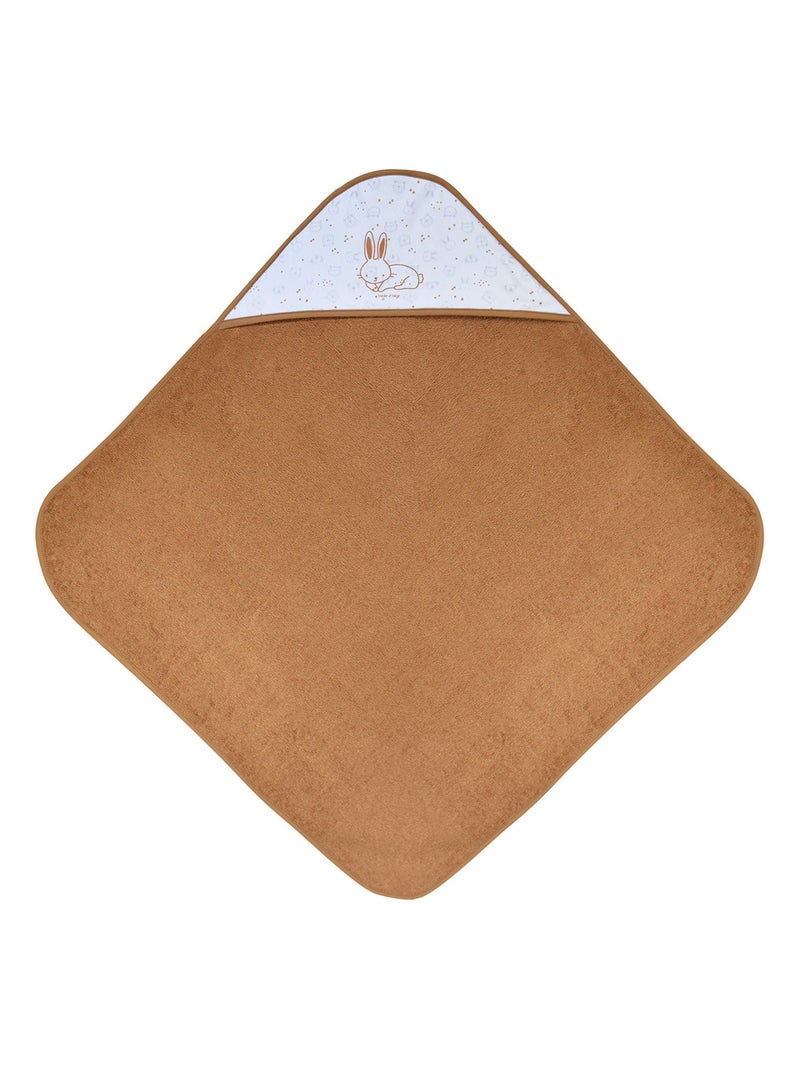 CAPE DE BAIN AVEC GANT NOAM EPONGE Beige - Kiabi