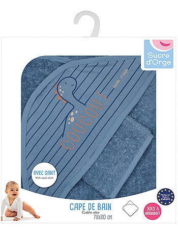 Cape de bain avec gant Pierrino