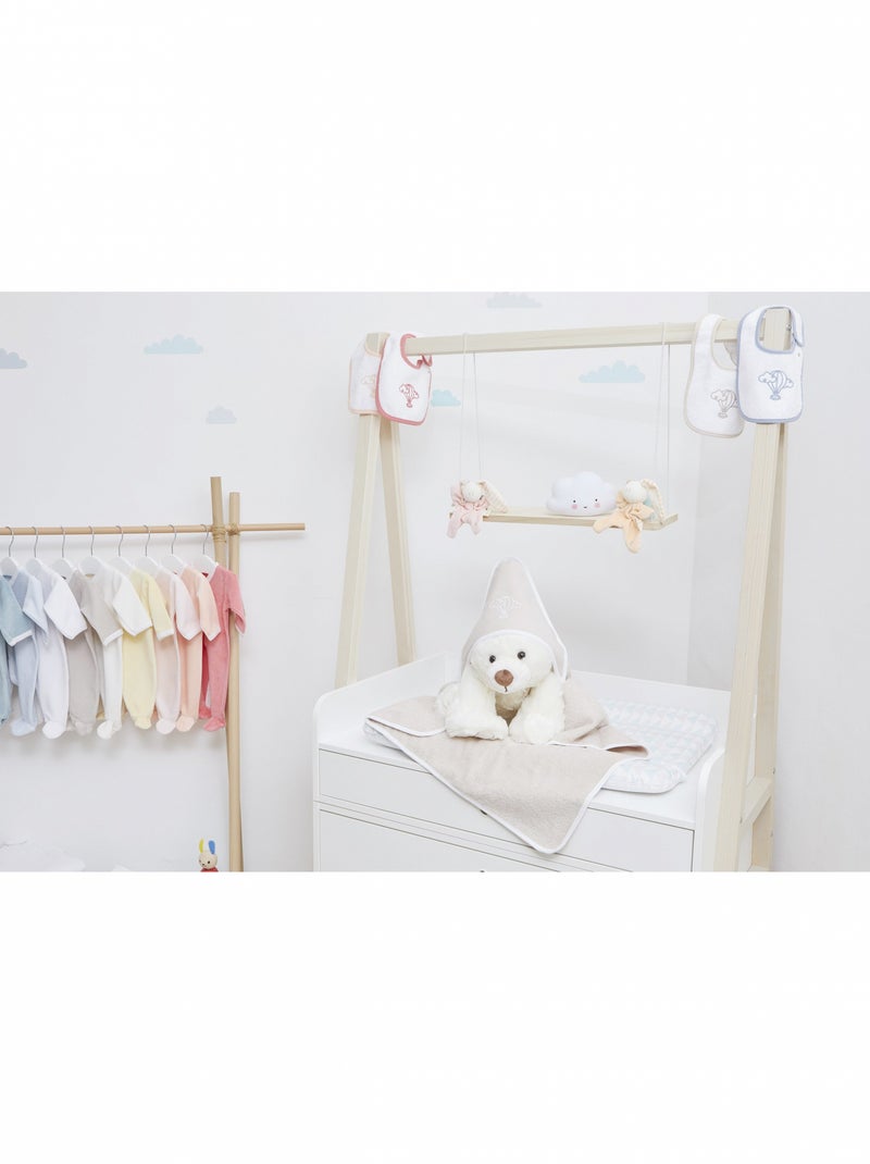 Cape de bain bébé - 100% coton biologique Beige - Kiabi