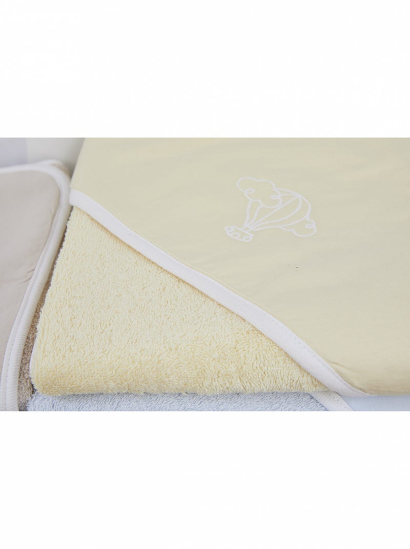 Cape de bain bébé - 100% coton biologique Blanc - Kiabi