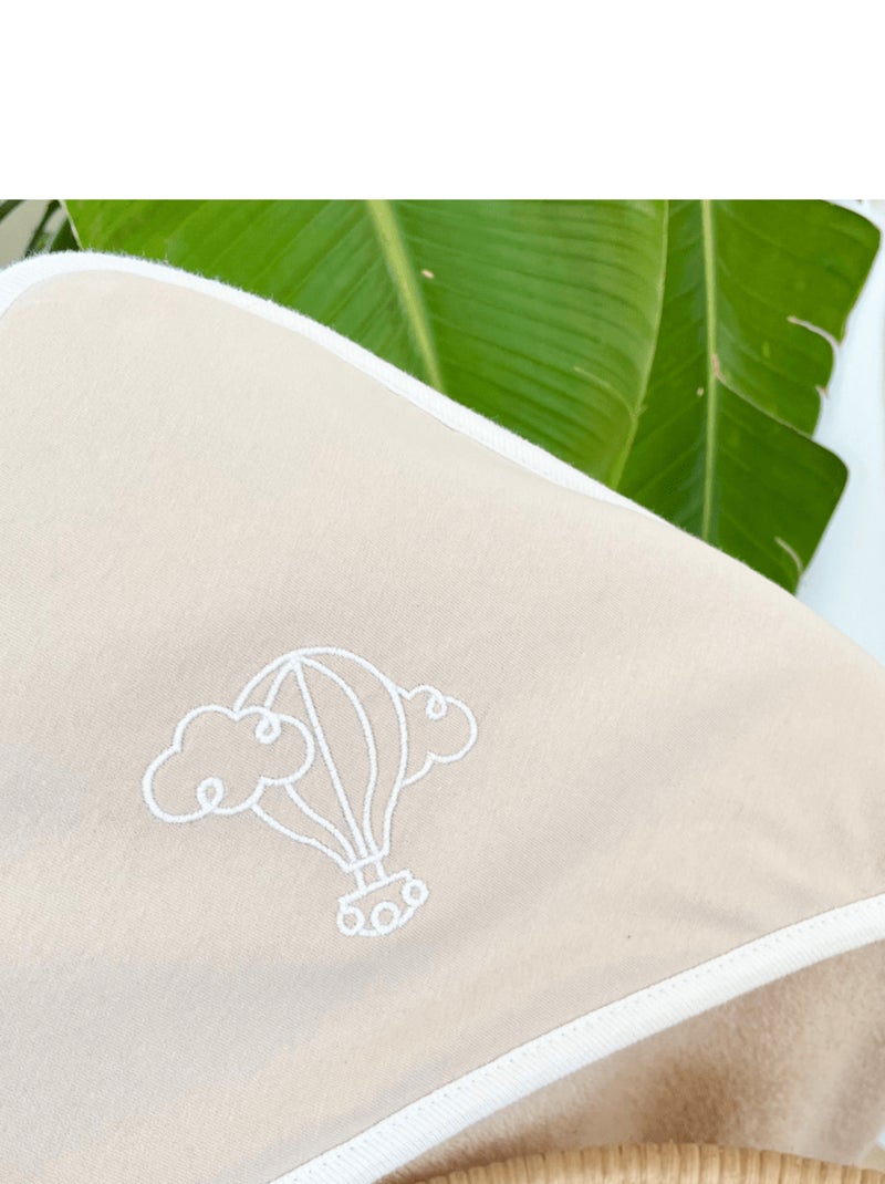 Cape de bain bébé - 100% coton biologique Gris - Kiabi