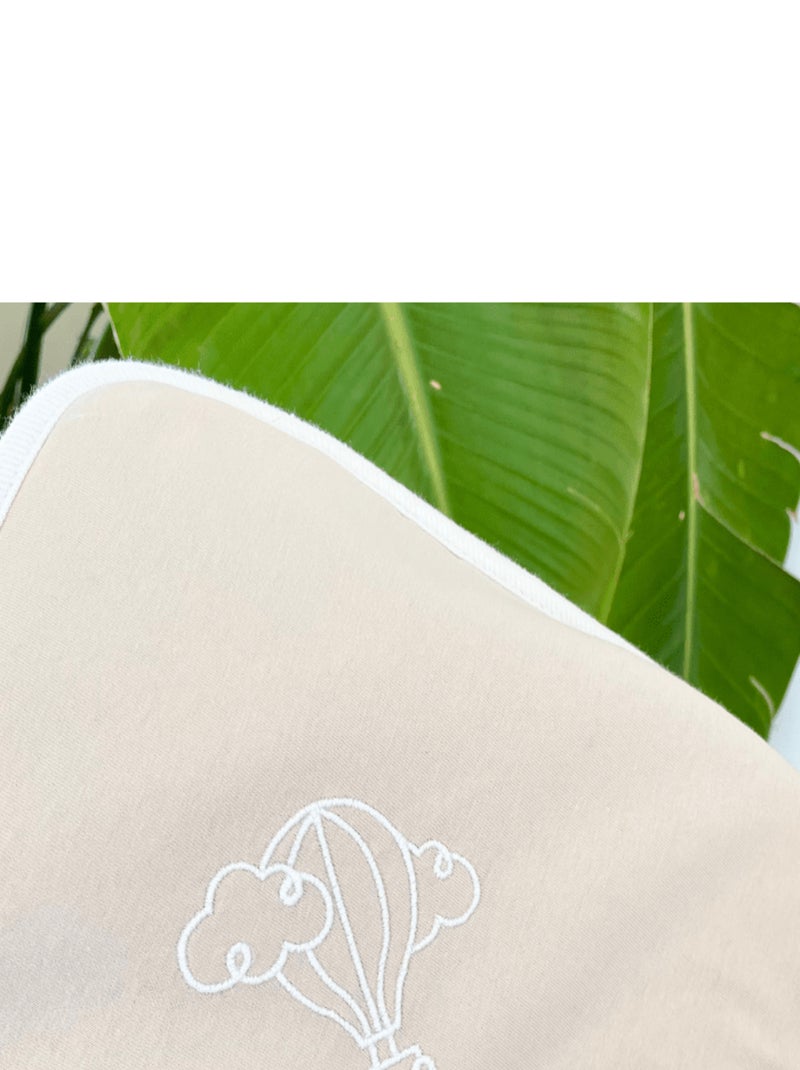 Cape de bain bébé - 100% coton biologique Rose clair - Kiabi
