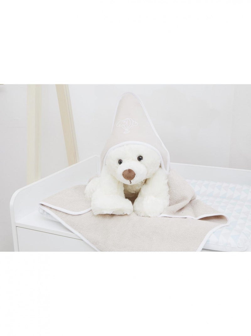 Cape de bain bébé - 100% coton biologique Vert forêt - Kiabi