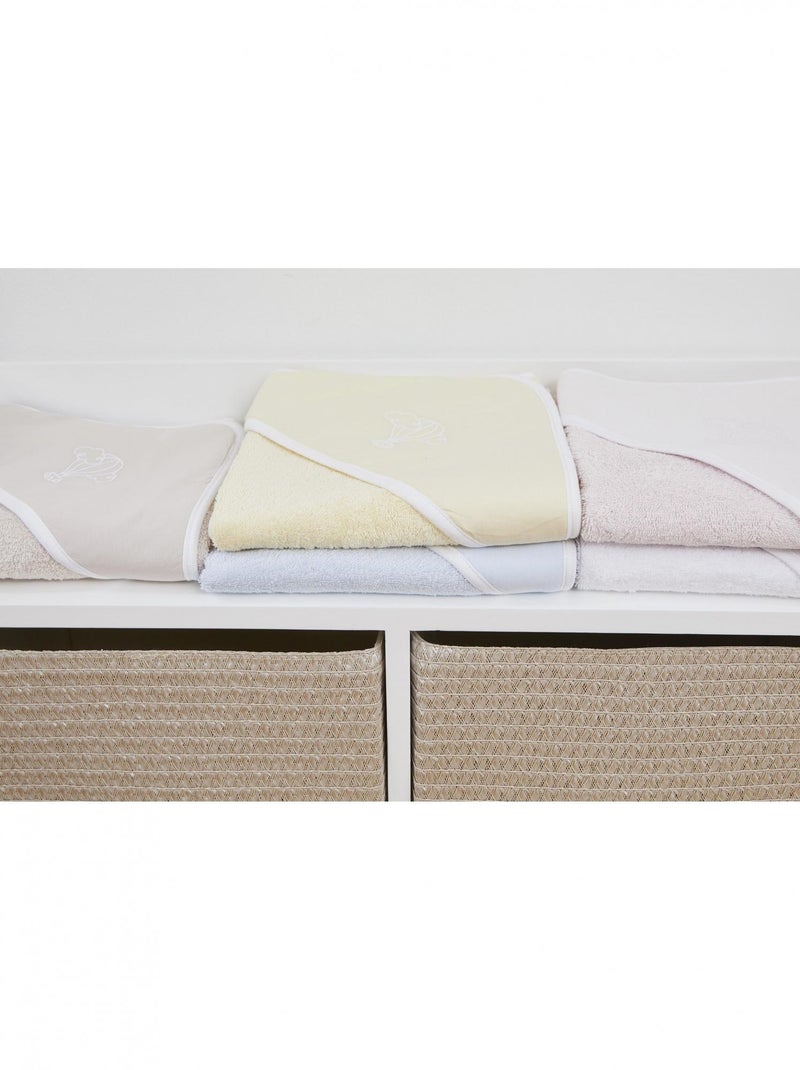 Cape de bain bébé - 100% coton biologique Vert forêt - Kiabi