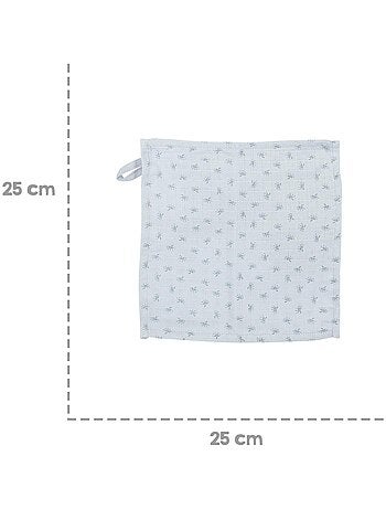 Cape de bain bébé + 5 gants de toilette + serviette et doudou en coton Bio 'Roba lil planet'