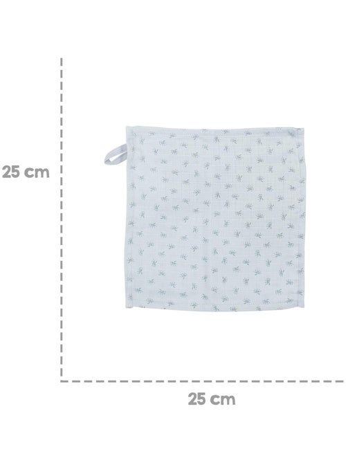 Cape de bain bébé + 5 gants de toilette + serviette et doudou en coton Bio 'Roba lil planet' - Kiabi