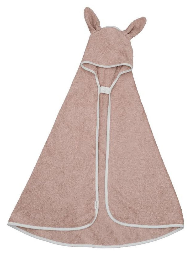 Cape de Bain Bébé Bio Rose Vintage Rose - Kiabi