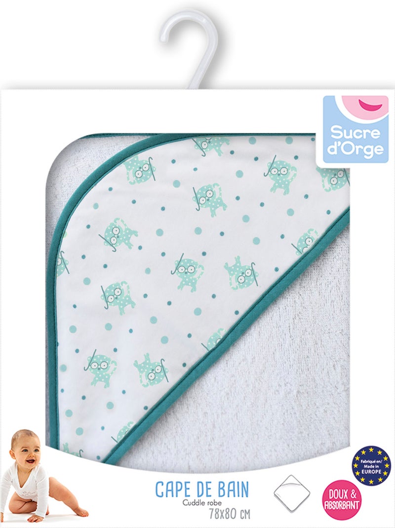 CAPE DE BAIN BEBE CERVIN Bleu - Kiabi