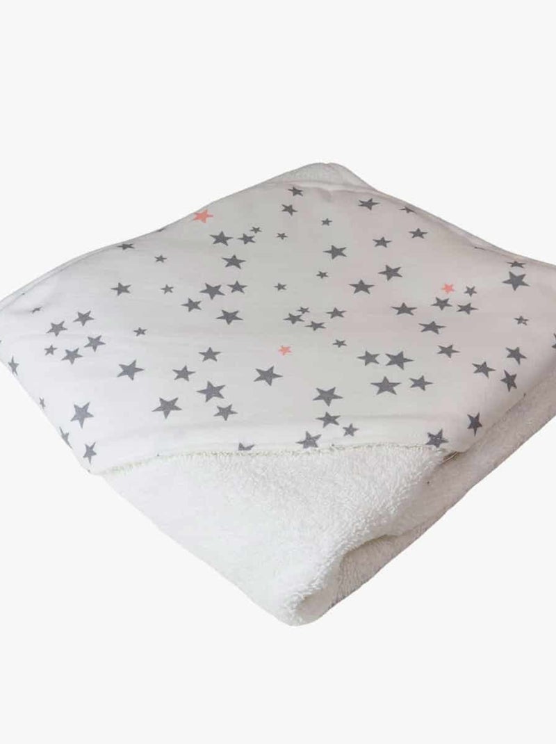 Cape de bain bébé coton éponge ÉTOILE Blanc - Kiabi