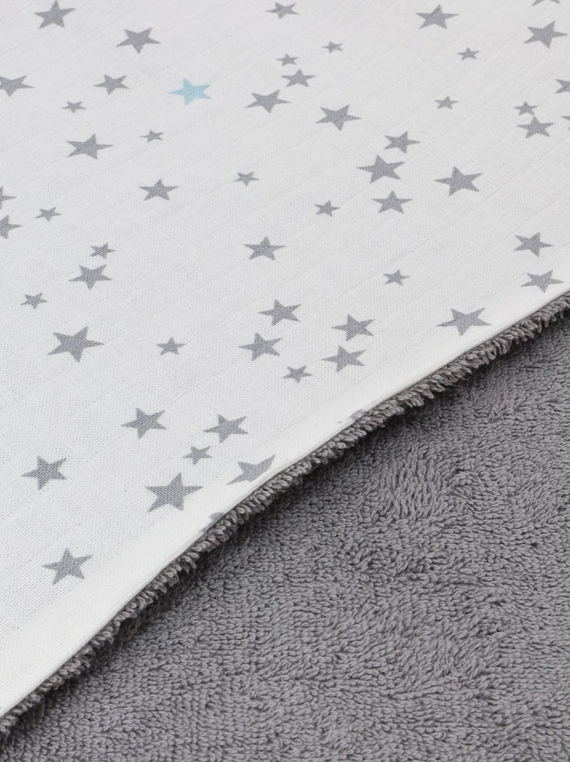 Cape de bain bébé coton éponge ÉTOILE Taupe - Kiabi