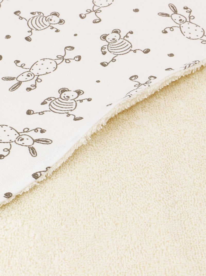 Cape de bain bébé coton éponge TOURNICOQUIN Gris - Kiabi
