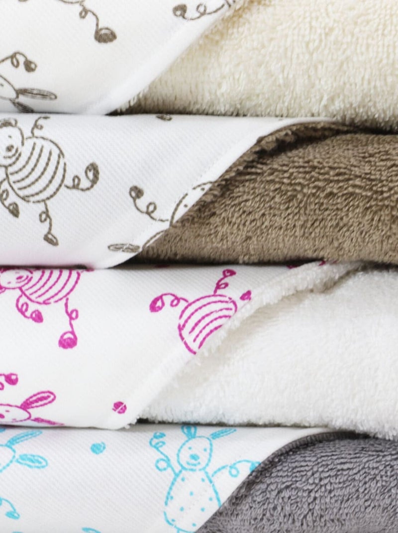Cape de bain bébé coton éponge TOURNICOQUIN Taupe - Kiabi