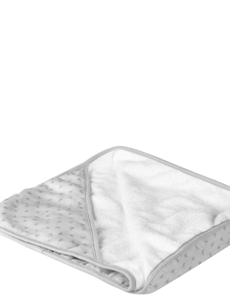 Cape de bain bébé en coton bio GOTS - ROBA 'Lil Planet' Gris - Kiabi