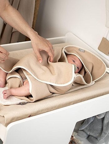 Cape de bain bébé en coton nid d'abeille SEVIRA KIDS