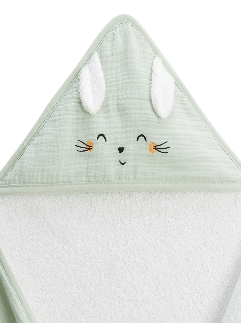 Cape de bain bébé Hello Baby Ecru - Kiabi