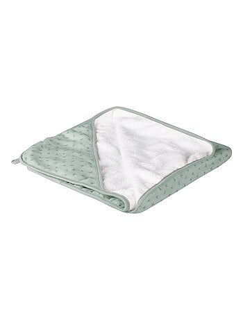 Cape de bain en double gaze de coton - Vert - Kiabi - 20.00€