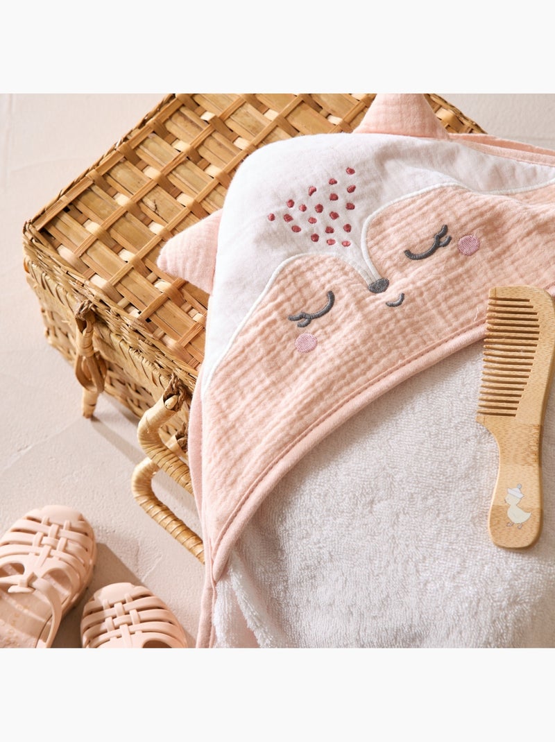 Cape de bain bébé Louison Ecru - Kiabi