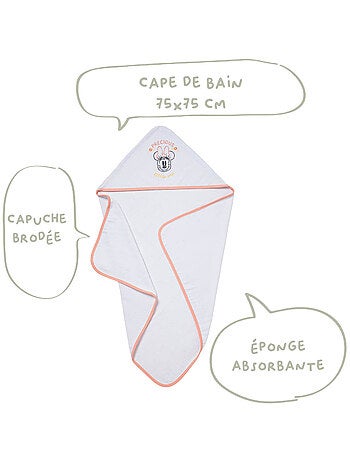 Cape de bain bébé Naissance en Coton - Mickey Good Morning - Disney Baby
