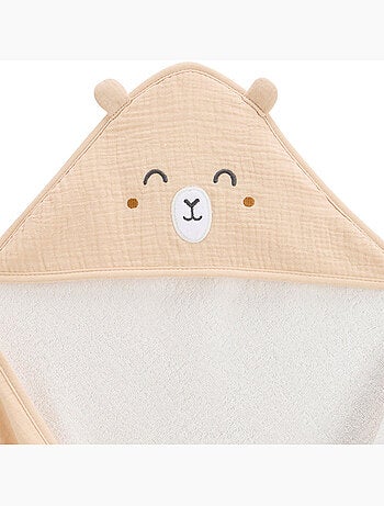 Cape de bain bébé Noisette