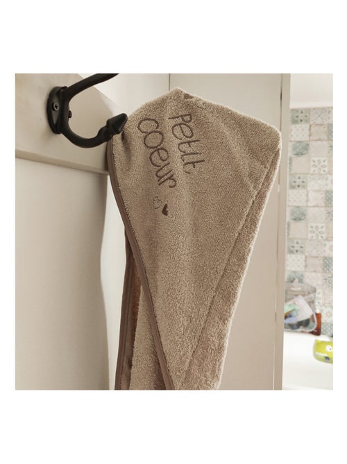 Cape de bain bébé XXL Naissance en Coton Petit Cœur - Kiabi