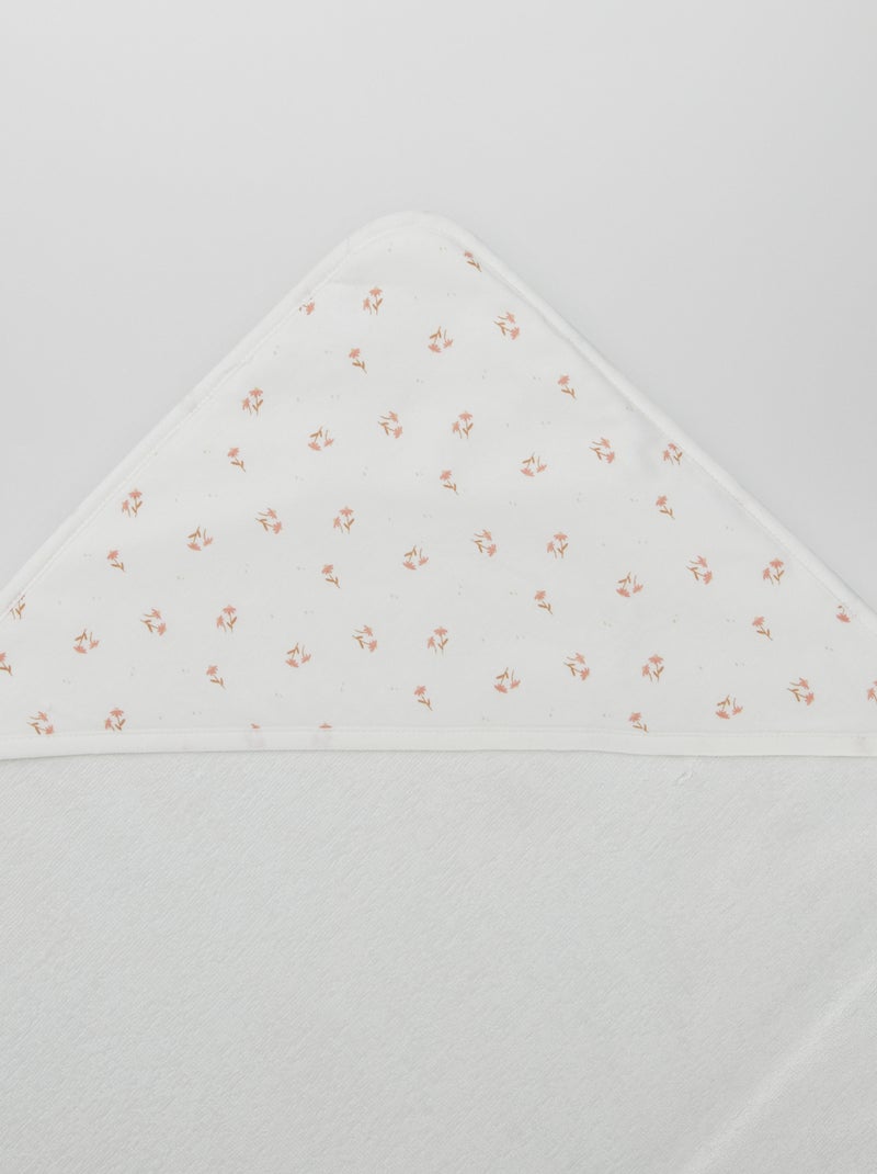 Cape de bain Blanc rose - Kiabi