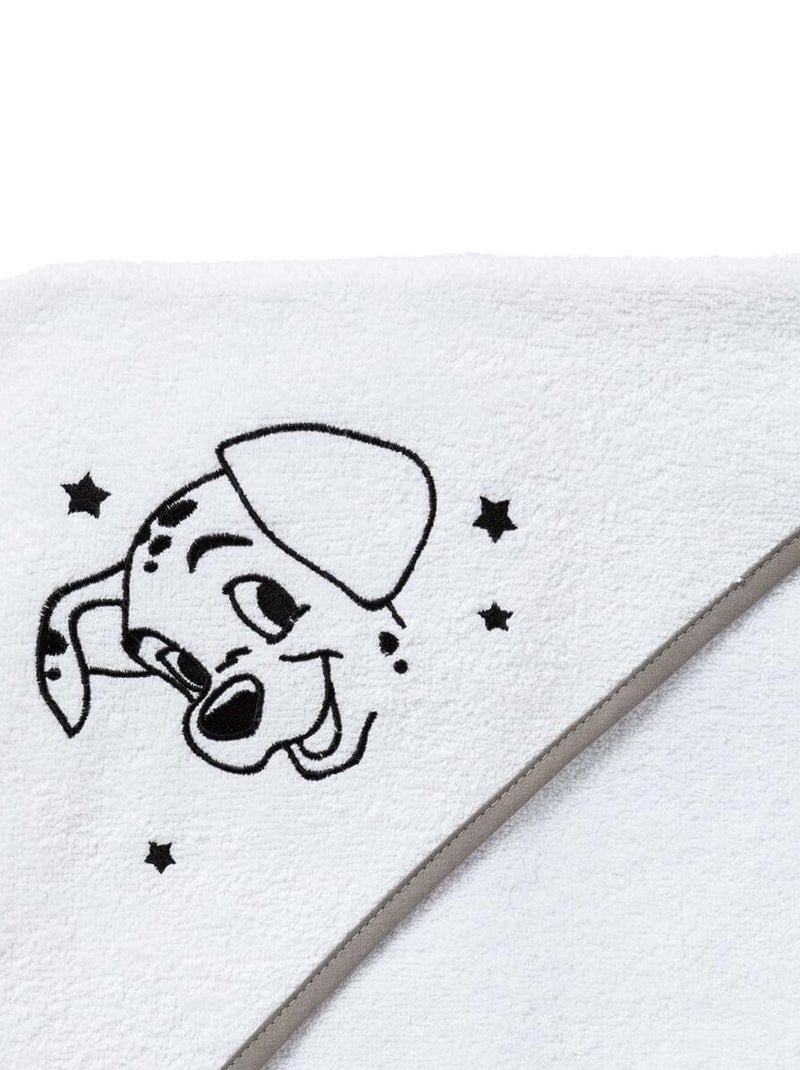 Cape de bain brodée 101 Dalmatiens - 75x75 cm Gris - Kiabi
