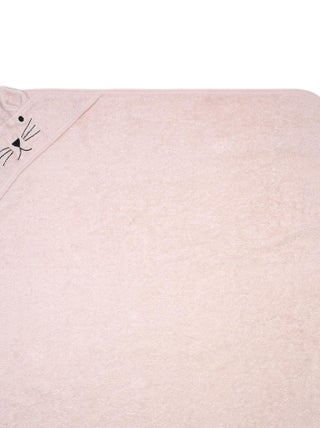 Cape de bain chat en coton