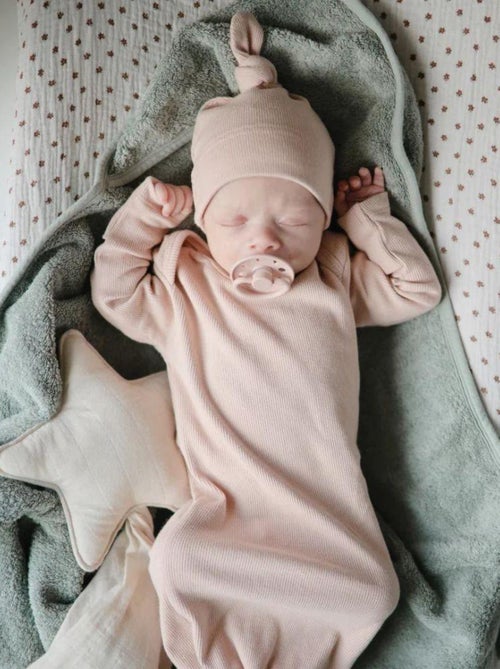 Cape de bain en coton bio Moss - Kiabi