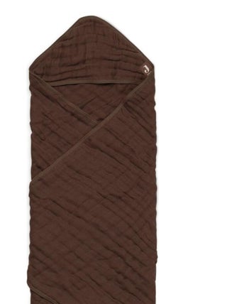 Cape de bain en coton froissé Chestnut (75 x 75 cm)
