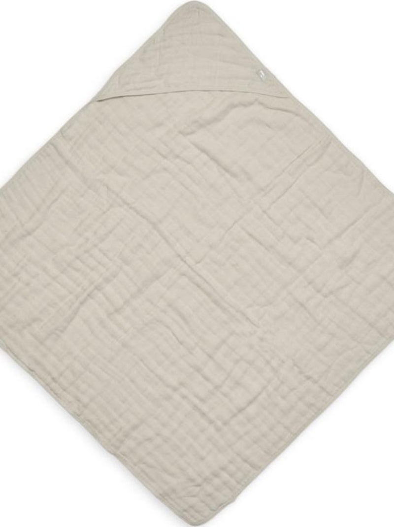 Cape de bain en coton froissé nougat (75 x 75 cm) Beige - Kiabi