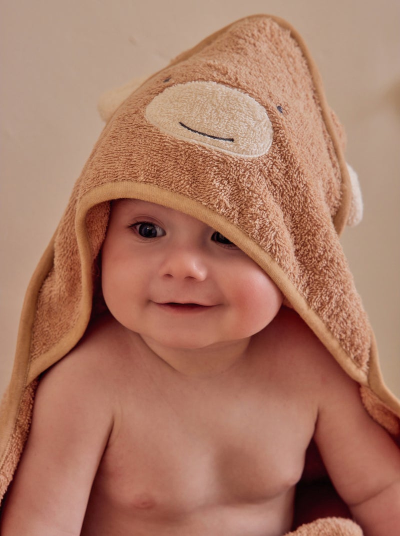 Cape de bain en éponge 75x75 cm Noukie's Beige - Kiabi