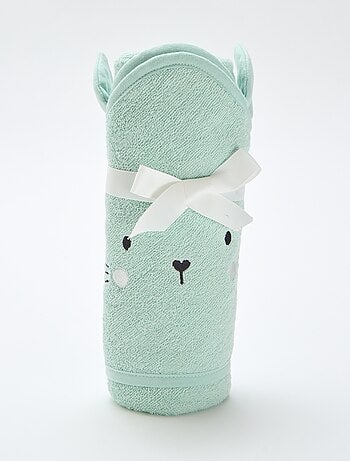 Cape de bain en éponge avec oreilles d'animaux