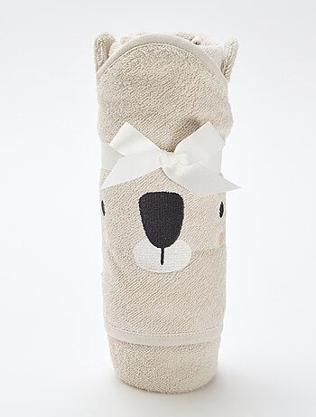 Cape de bain en éponge avec oreilles d'animaux