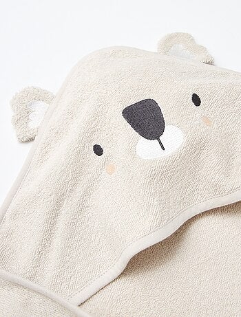 Cape de bain en éponge avec oreilles d'animaux