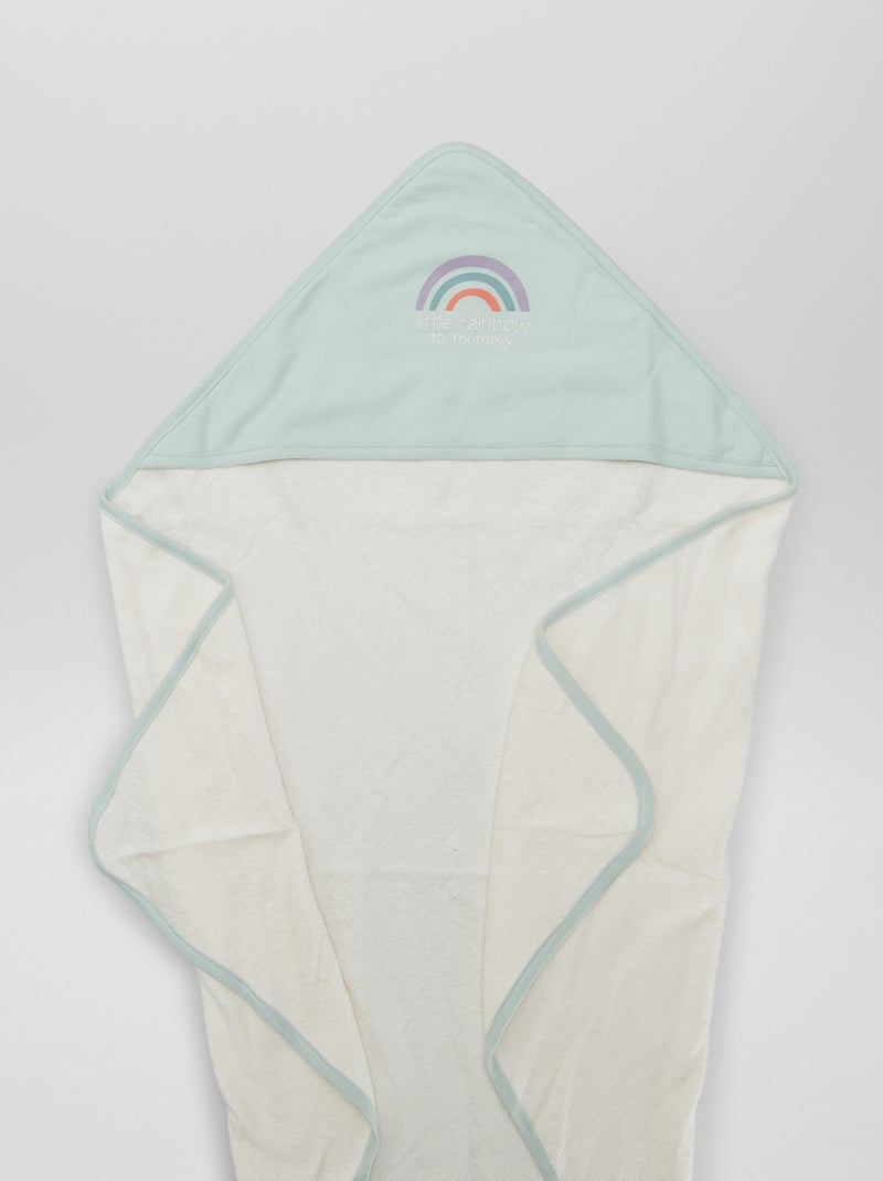 Cape de bain en éponge Bleu - Kiabi