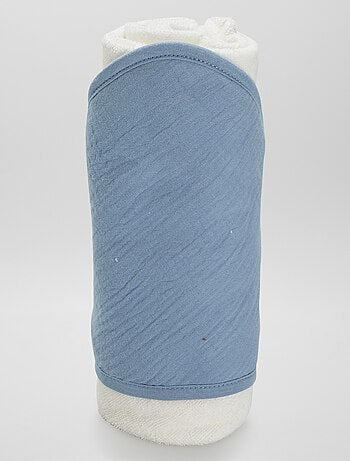 Cape de bain en éponge et gaze de coton