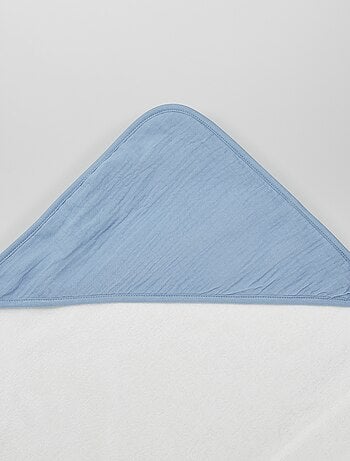 Cape de bain en éponge et gaze de coton