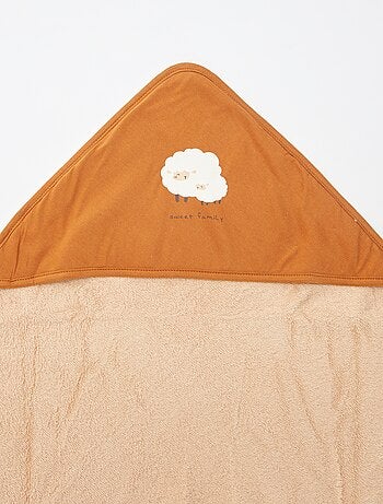 Cape de bain en éponge imprimée - 75 x 75 cm