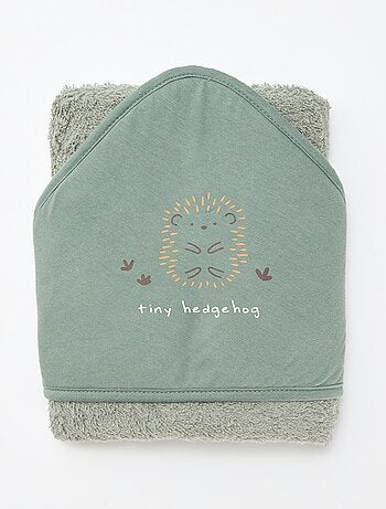 Cape de bain en éponge imprimée - 75 x 75 cm