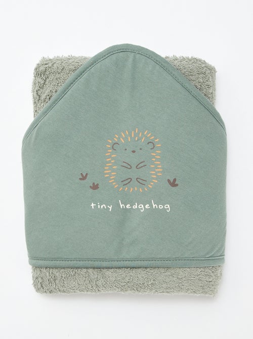 Cape de bain en éponge imprimée - 75 x 75 cm - Kiabi