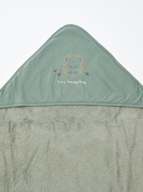 Cape de bain en éponge imprimée - 75 x 75 cm - Kiabi