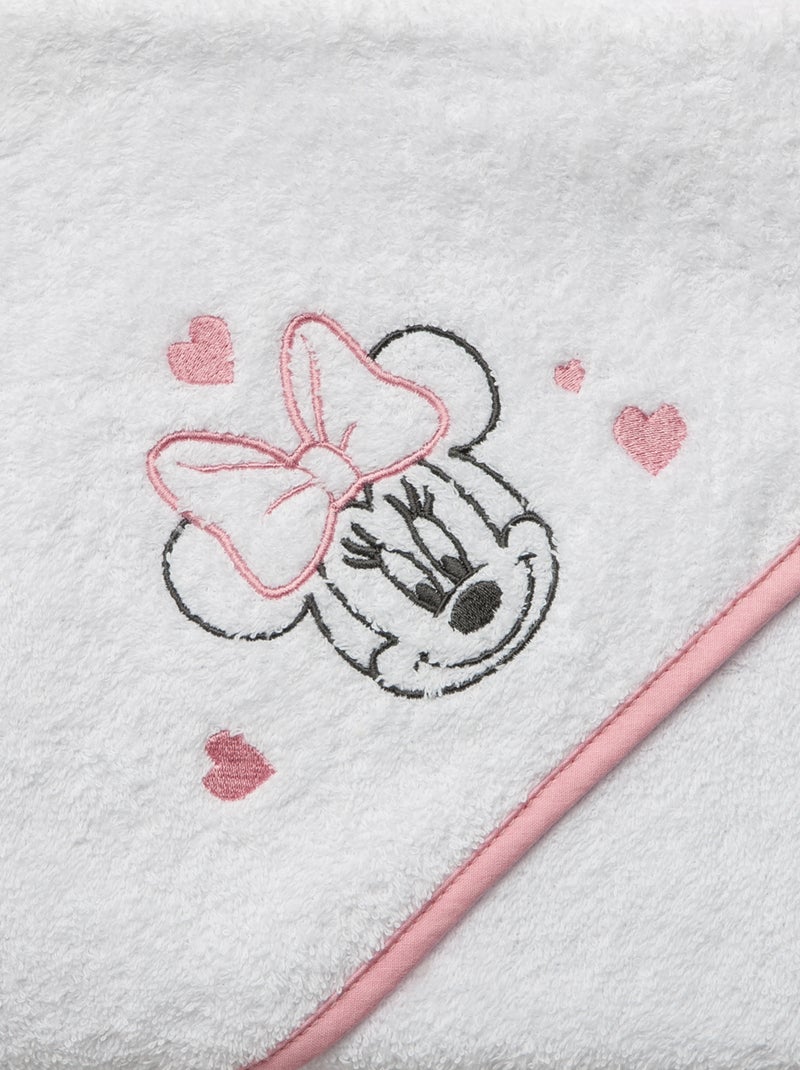 Cape de bain en éponge Minnie Rose fushia - Kiabi