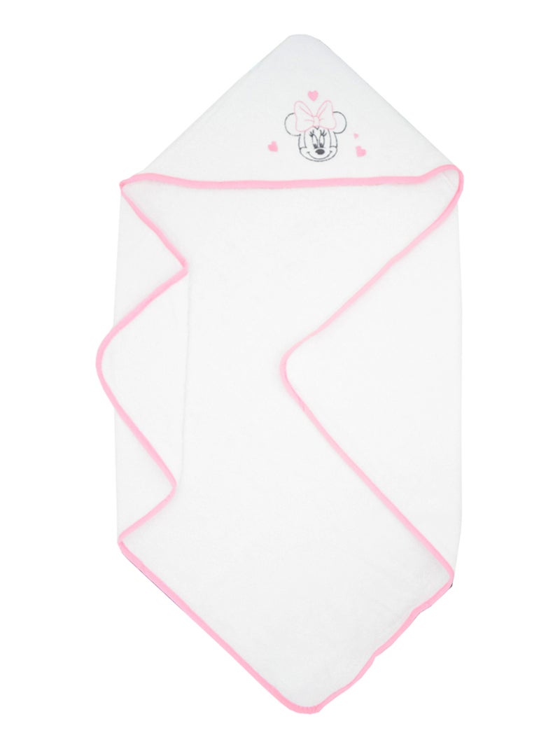 Cape de bain en éponge Minnie Rose fushia - Kiabi