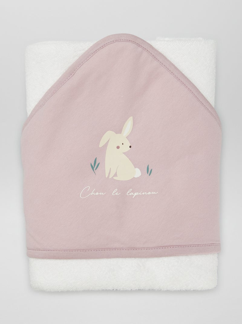 Cape de bain en éponge Rose clair - Kiabi