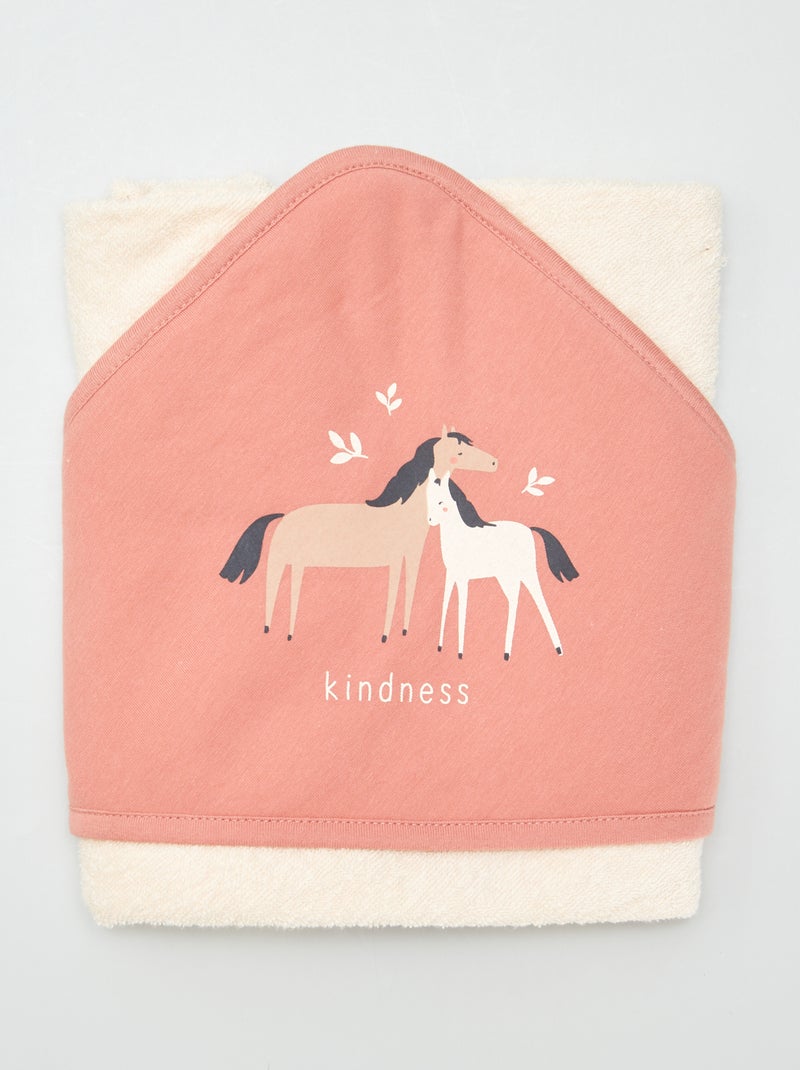 Cape de bain en éponge Rose foncé - Kiabi