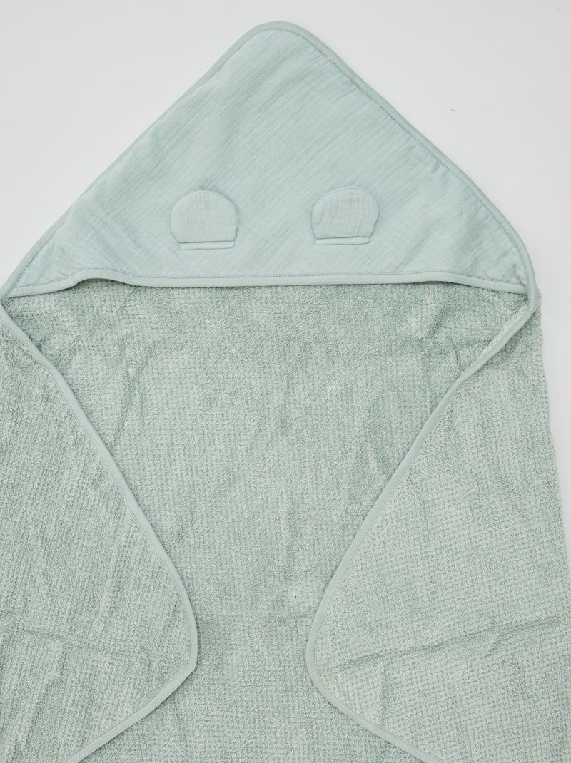 Cape de bain en éponge Vert - Kiabi