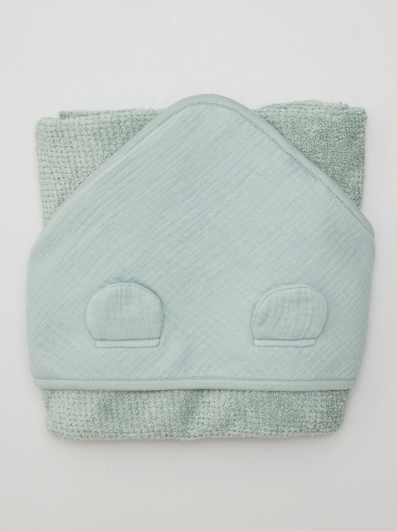 Cape de bain en éponge Vert - Kiabi