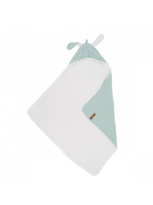 Cape de bain en gaze de coton avec oreilles de lapin - Kiabi