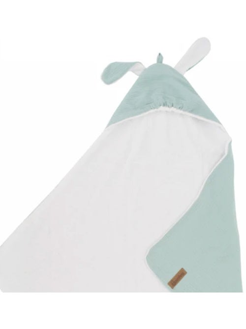 Cape de bain en gaze de coton avec oreilles de lapin - Kiabi