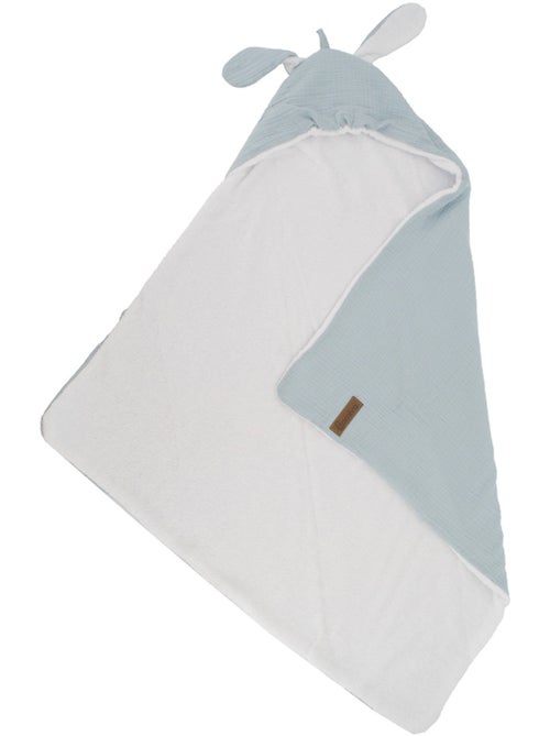 Cape de bain en gaze de coton avec oreilles de lapin - Kiabi